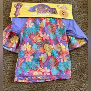 New UV Skin Kids 3 Piece Swimwear Set w/ Reversible Hat